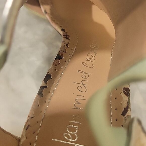NEW Jean Michel Cazabat Octavia Stiletto Heel T Strap Sandals Snakeskin Nude 6.5 - Picture 3 of 13